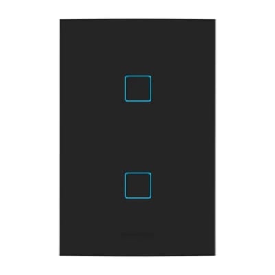 Interruptor Inteligente Wi-Fi Touch Alumbra Vivax 2 Módulos 4x2 Preto Ébano