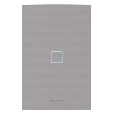 Interruptor Inteligente Wi-Fi Touch Alumbra Vivax 1 Módulo 4x2 Titanium
