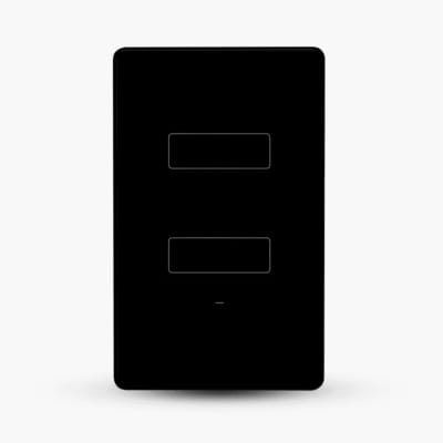 Interruptor Inteligente AGL Touch Wi-Fi 2 Teclas Preto