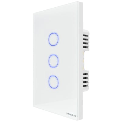 Interruptor Onne Smart Tramontina Branco com 3 Teclas