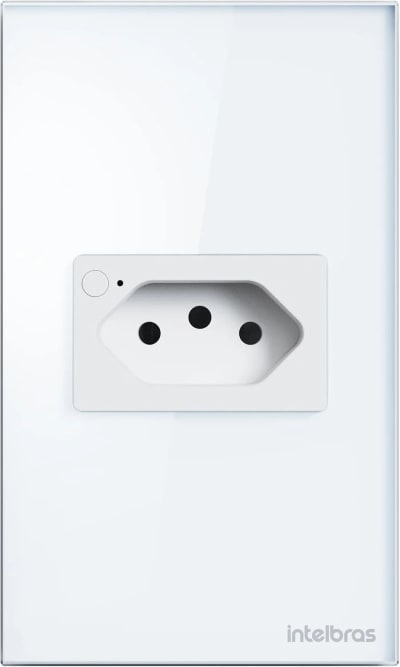Tomada com Interruptor Inteligente Wi-Fi ETS 2001 Branco Intelbras
