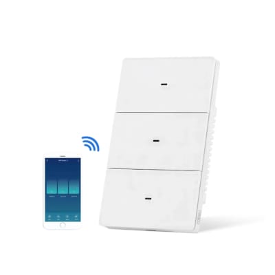 Interruptor Inteligente Wi‑Fi Coibeu MBK03 3 Botãoes Tecla Física Branco
