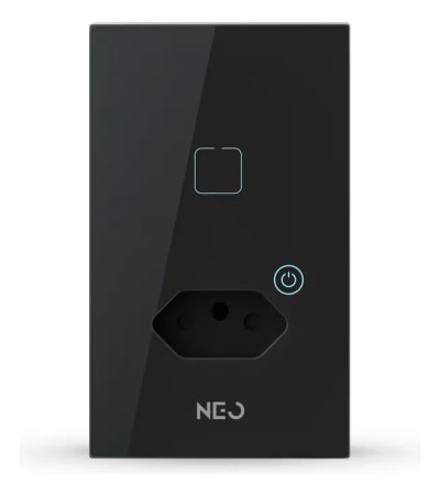 Interruptor Inteligente Neo Avant + Tomada Zigbee Uno Preto