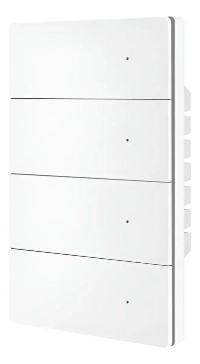 Interruptor Inteligente Zemismart ZM808-P4 Matter Wi‑Fi PC 4 Teclas Branco
