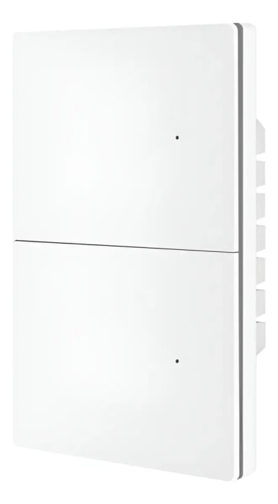 Interruptor Inteligente Zemismart ZM808-P2 Matter Wi‑Fi PC 2 Teclas Branco