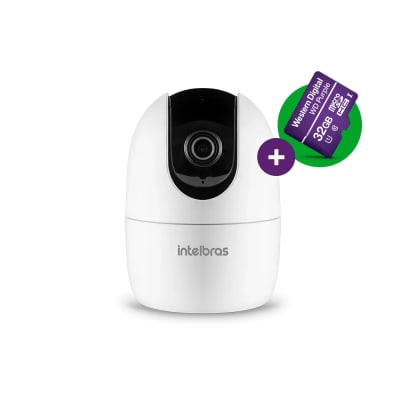 Câmera interna inteligente Wi-Fi 360° Intelbras iM4 3MP com microSD 32GB