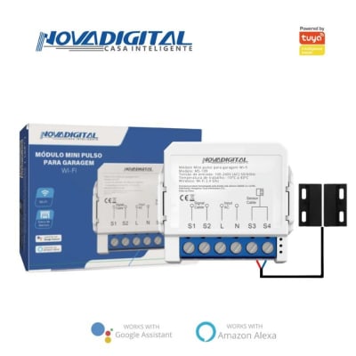 Novadigital Módulo Mini Pulso Garagem Wi-Fi MS-109