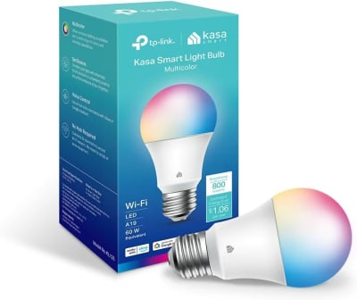 TP-Link Kasa KL125 Lâmpada Inteligente A19 E26 RGB Wi-Fi
