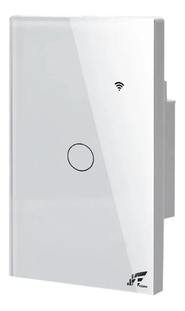 JWCom Smart Interruptor Inteligente Touch Wi-Fi 1 Botão Branco SA-268A