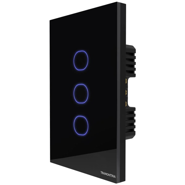Interruptor Onne Smart Tramontina Preto com 3 Teclas