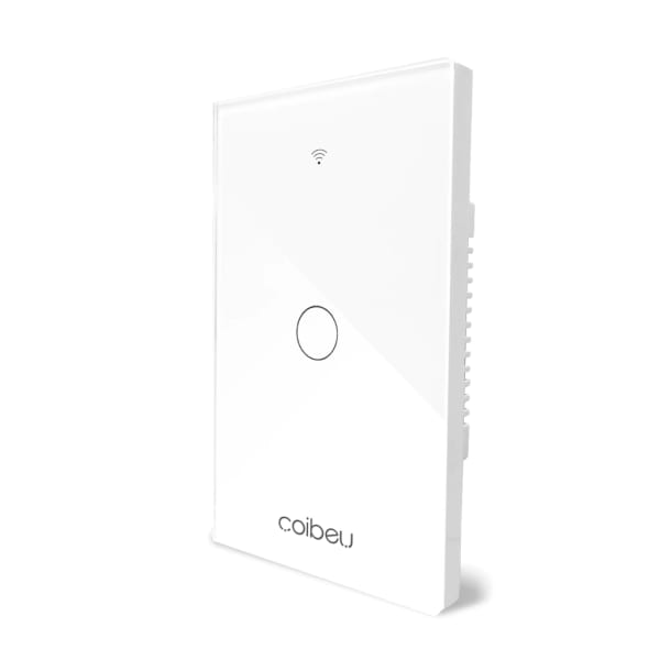 Interruptor Inteligente Wi‑Fi Coibeu 1 Botão com Tomada Integrada