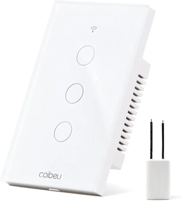 Interruptor Inteligente Wi‑Fi Coibeu MB303 3 Botões sem Neutro