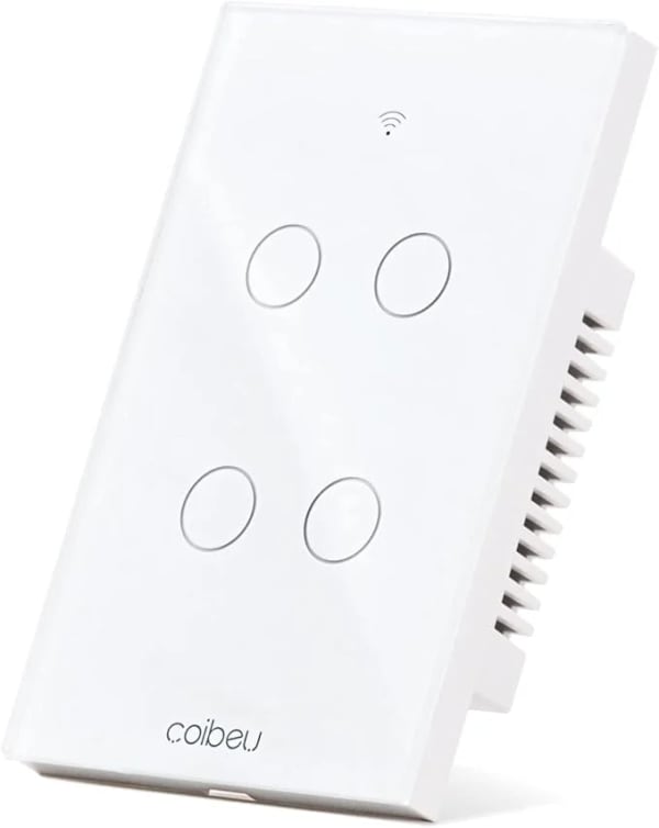 Interruptor Inteligente Wi‑Fi Coibeu MB304 4 Botões com Neutro