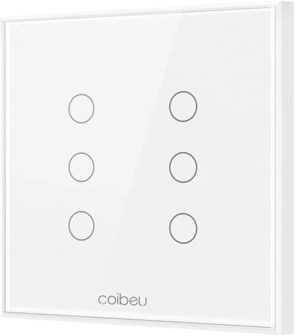Interruptor Inteligente Wi‑Fi Coibeu WK‑MB006 6 Botões