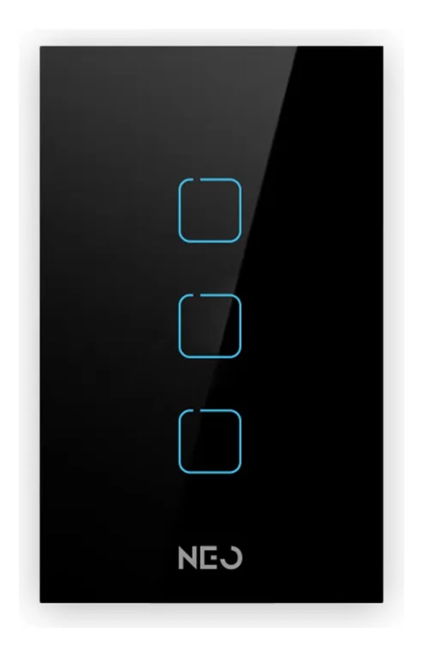 Interruptor Inteligente Neo Avant Zigbee Trio Preto