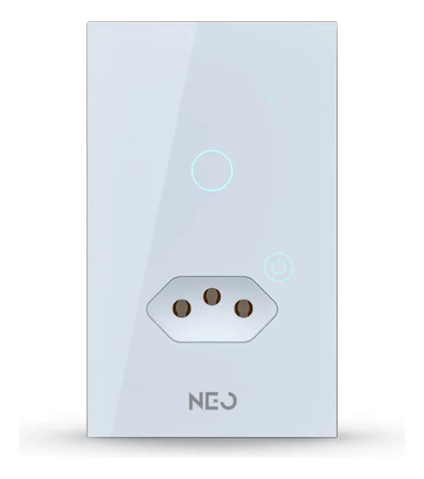 Interruptor Inteligente Neo Avant + Tomada Wi-Fi Uno Branco