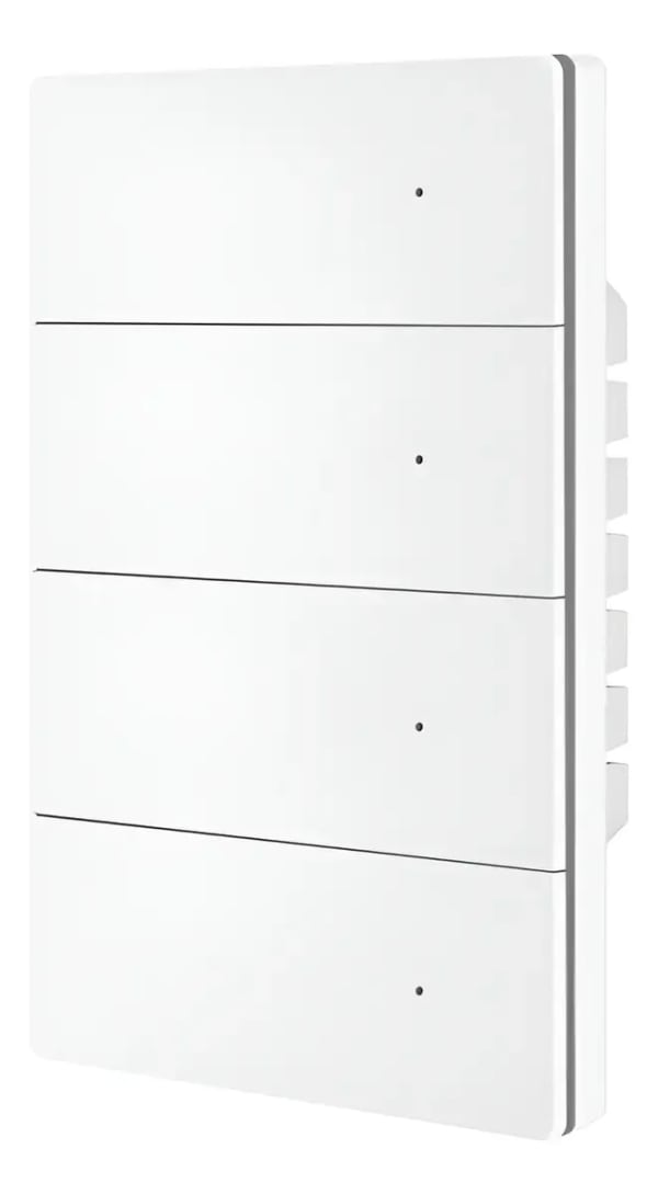 Interruptor Inteligente Zemismart ZM808-P4 Matter Wi‑Fi PC 4 Teclas Branco