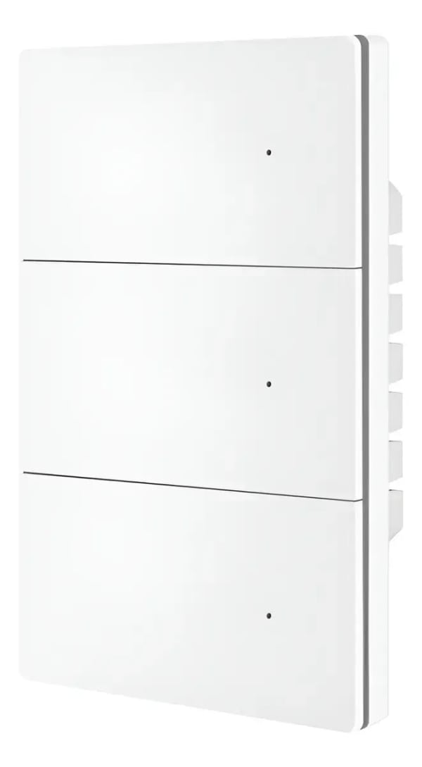 Interruptor Inteligente Zemismart ZM808-P3 Matter Wi‑Fi PC 3 Teclas Branco