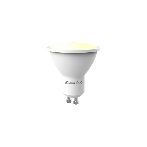 Shelly Duo GU10 Lâmpada Spot Inteligente Wi‑Fi CCT 5W 400lm