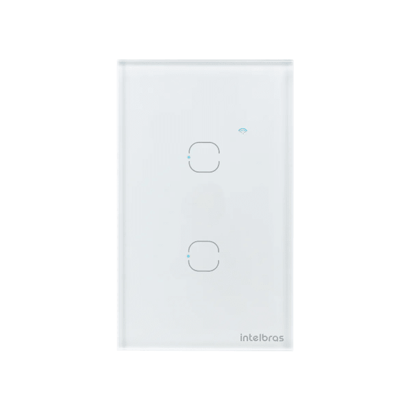 Interruptor Touch Inteligente Zigbee Intelbras EZS 1002 2 Teclas Branco