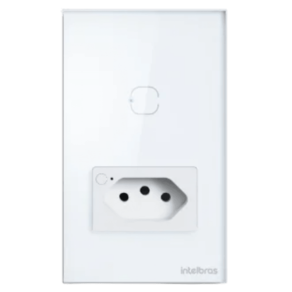 Tomada com Interruptor Inteligente Wi‑Fi Intelbras ETS 2001 1 Tecla Preto