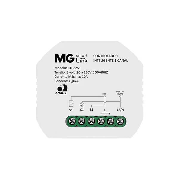 MarGirius Smart Link Controlador Inteligente Zigbee 1 Canal IOT-SZ51