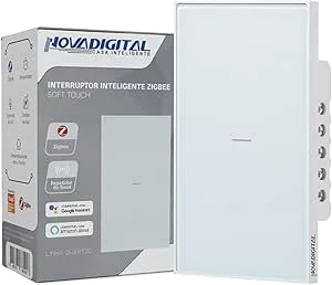 Interruptor Inteligente Zigbee Quartzo Soft Touch 1 Botão Branco