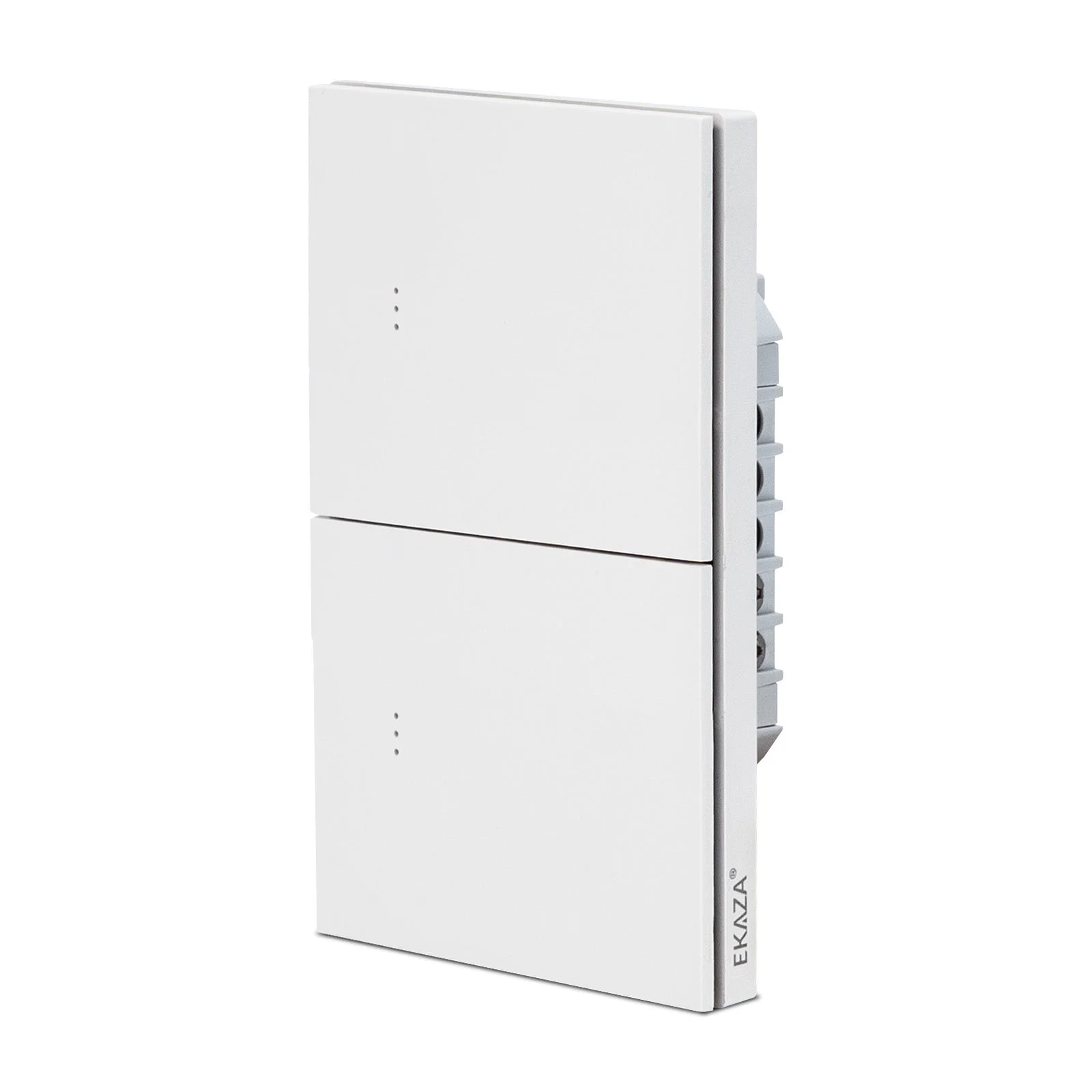 Interruptor Inteligente EKAZA Mercúrio Lite 2 Teclas Branco Zigbee 3.0