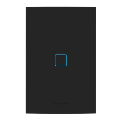 Interruptor Inteligente Wi-Fi Touch Alumbra Vivax 1 Módulo 4x2 Preto Ébano