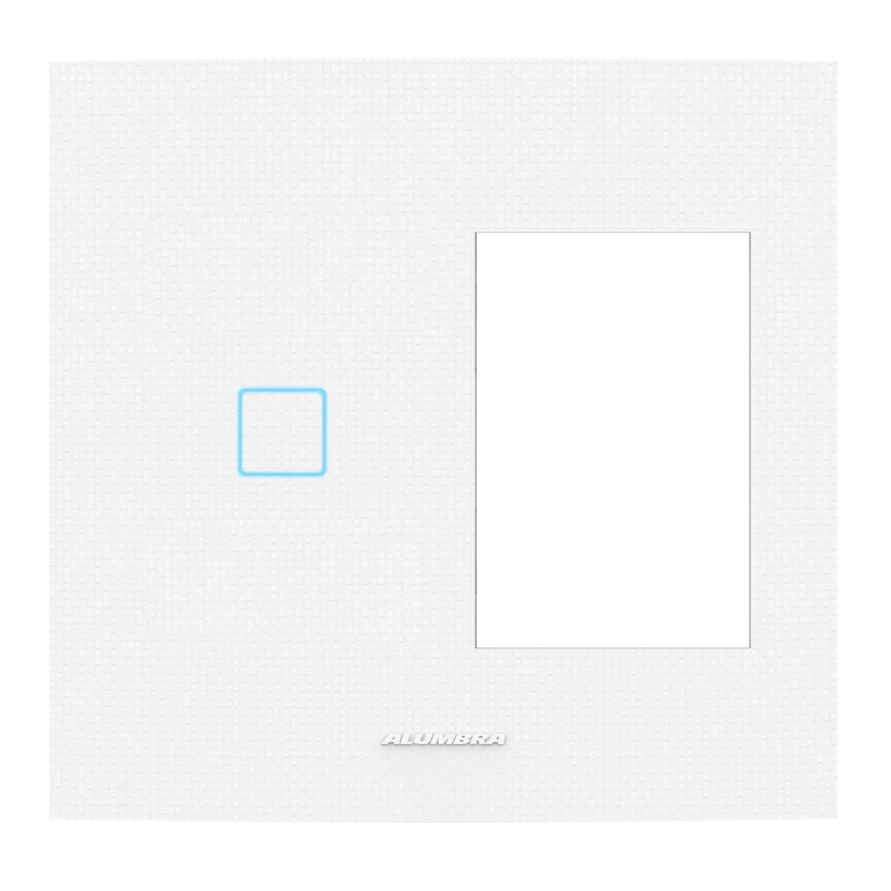 Interruptor Inteligente Wi-Fi Touch Alumbra Vivax 1 Módulo + 3 Postos 4x4 Branco