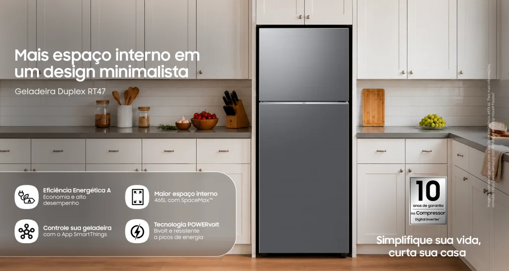 Samsung RT42 e RT47 chegam ao Brasil com SmartThings e AI