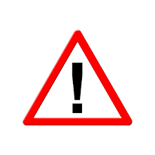 LADWA Danger Warning Cautionary Retro Reflective Road Signage - 600 mm Triangle (Red White, Aluminum Composite Panel)