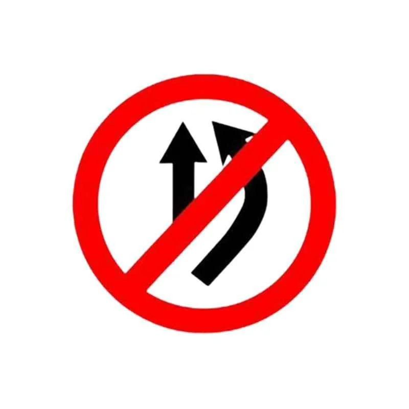 LADWA Road Sign or Traffic Sign Overtaking Prohibited Mandatory Retro Reflective Road Signage - 600 mm Circle (Red White, Aluminum Composite Panel)