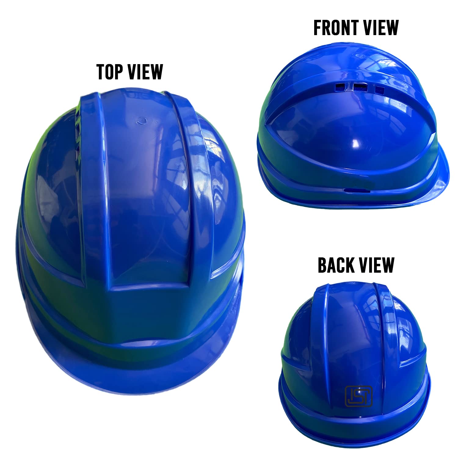 LADWA 1 Pcs Blue Heavy Duty Safety Director Helmet Head Protection for Outdoor Work Head Safety Hat with ISI Mark (Pack of 1)