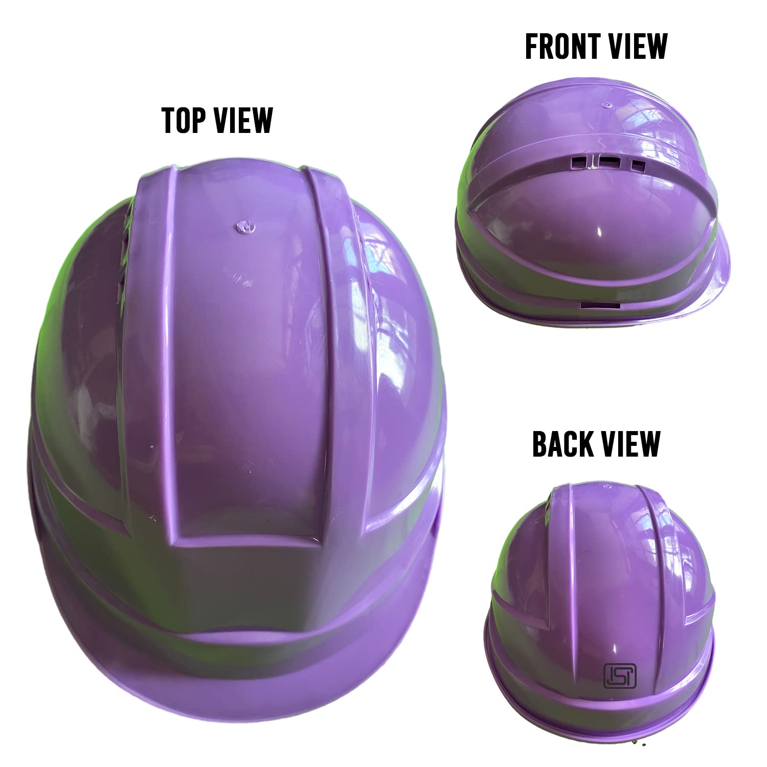 LADWA 1 Pcs Purple Heavy Duty Safety Director Helmet Head Protection for Outdoor Work Head Safety Hat with ISI Mark (Pack of 1)