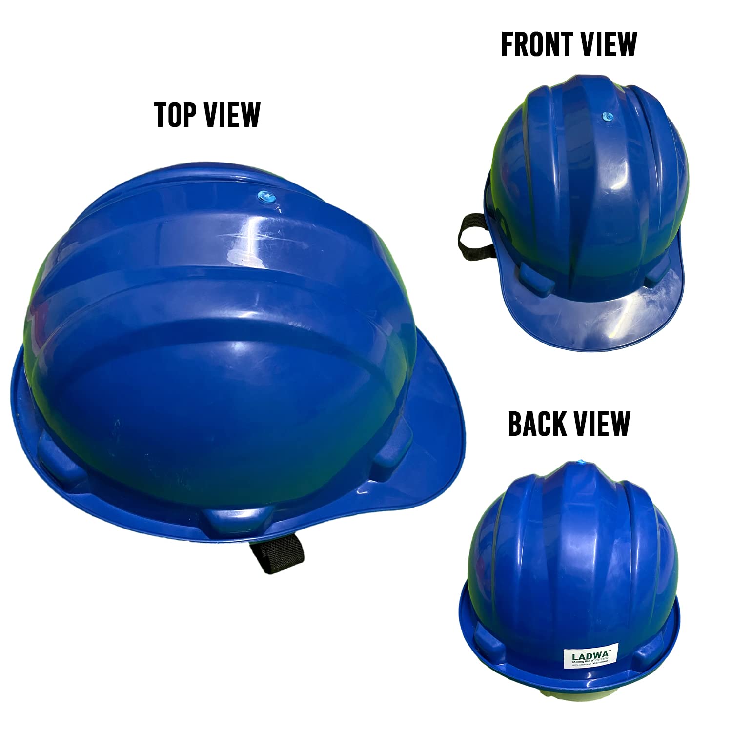 LADWA 1 Pcs Green Heavy Duty Safety Superior Helmet Head Protection for Outdoor Work Head Safety Hat with ISI Mark (Pack of 1)