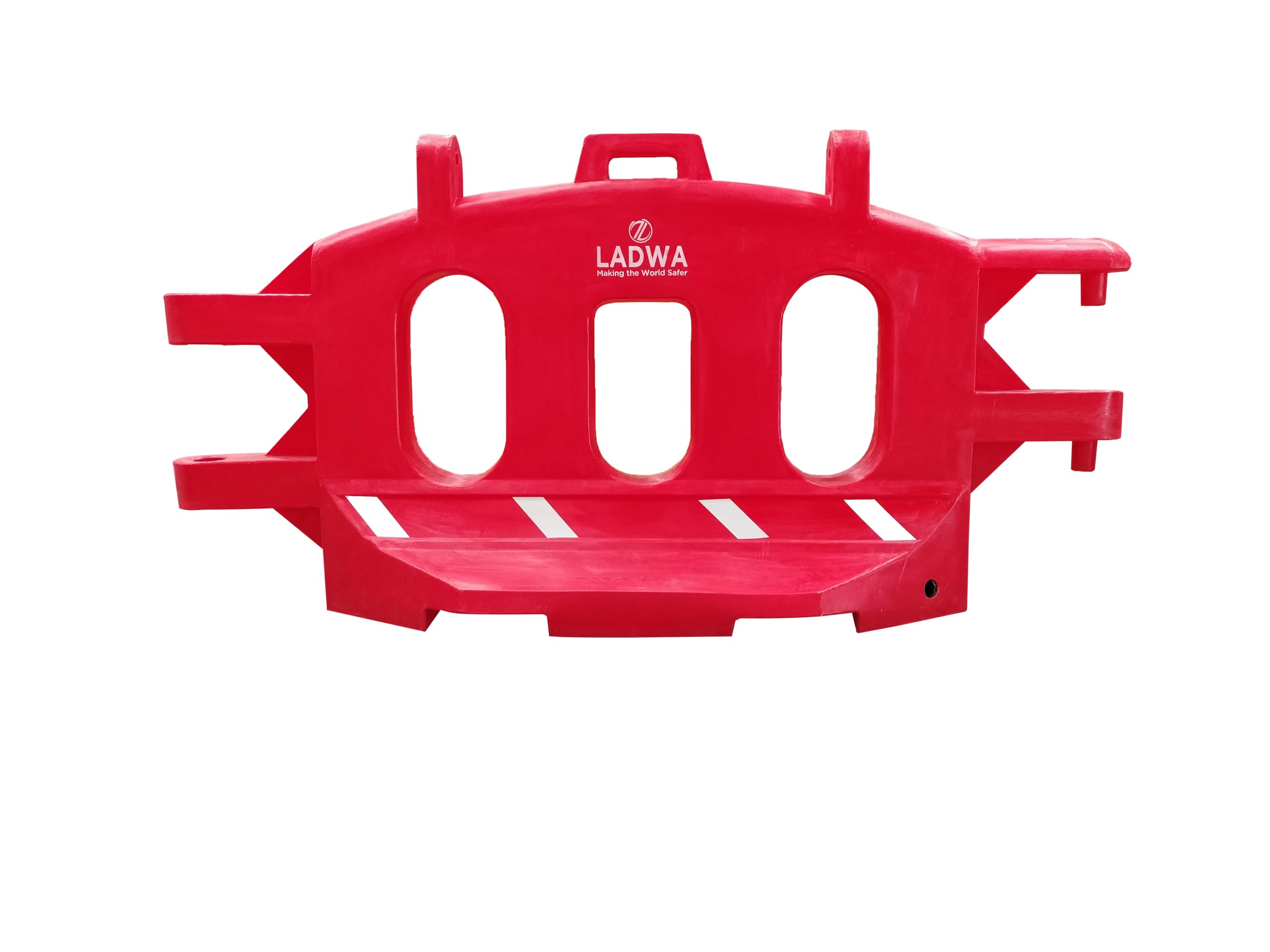 LADWA Road Barricade 2000mm x 500mm x 1000mm, Durable, Customizable, and Interlock-Ready for Traffic Management