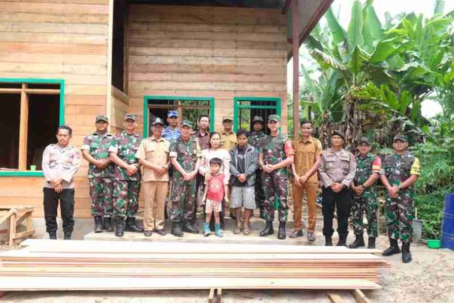 Tim Wasev Sterad Tinjau Progres RTLH di Kampung Linggang Amer, Warga Haru dan Sampaikan Terima Kasih