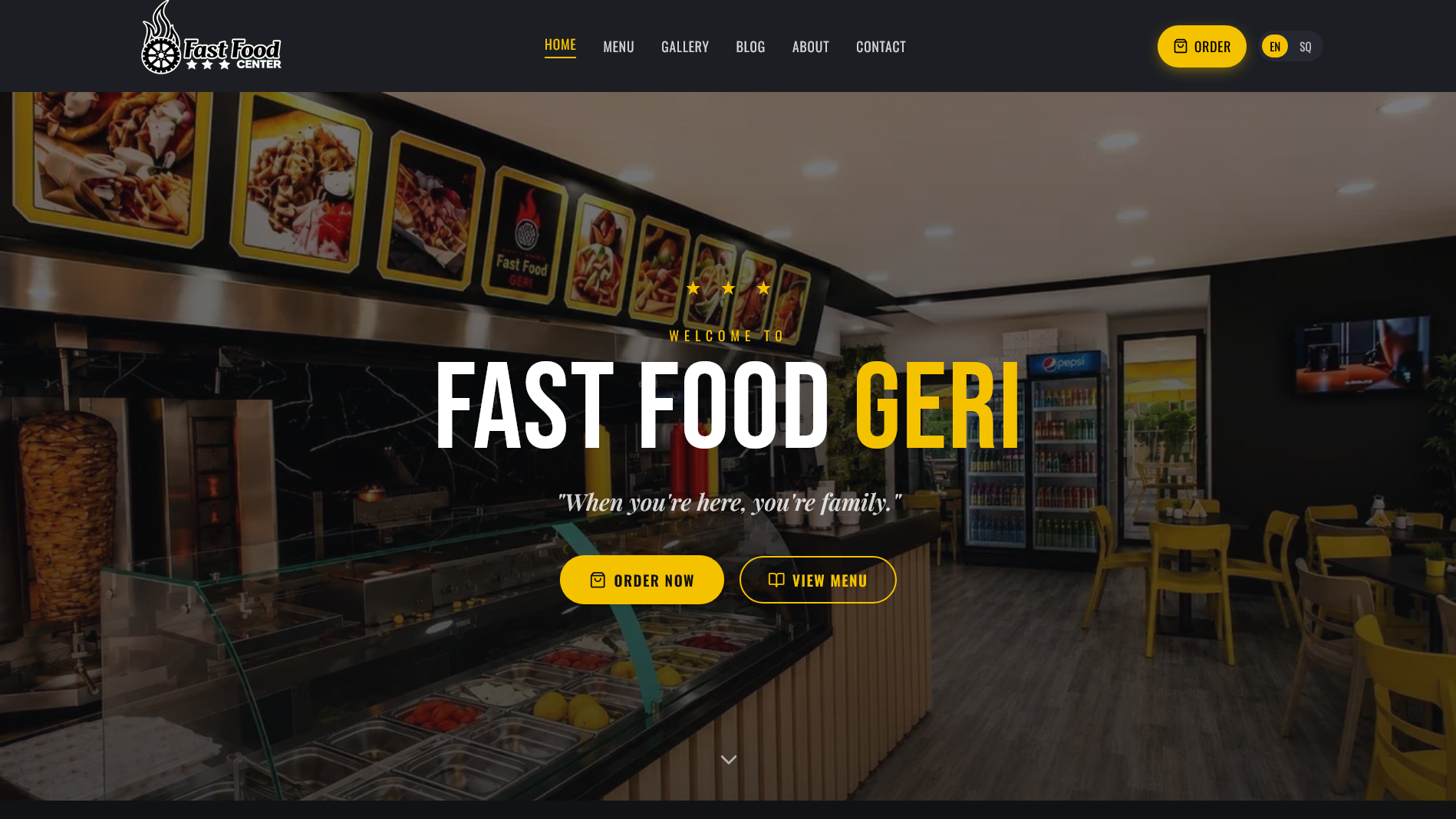 Geri Fast Food — faqe web