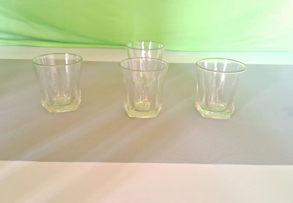 These four glasses remind us that organization starts with the right shelf liner.