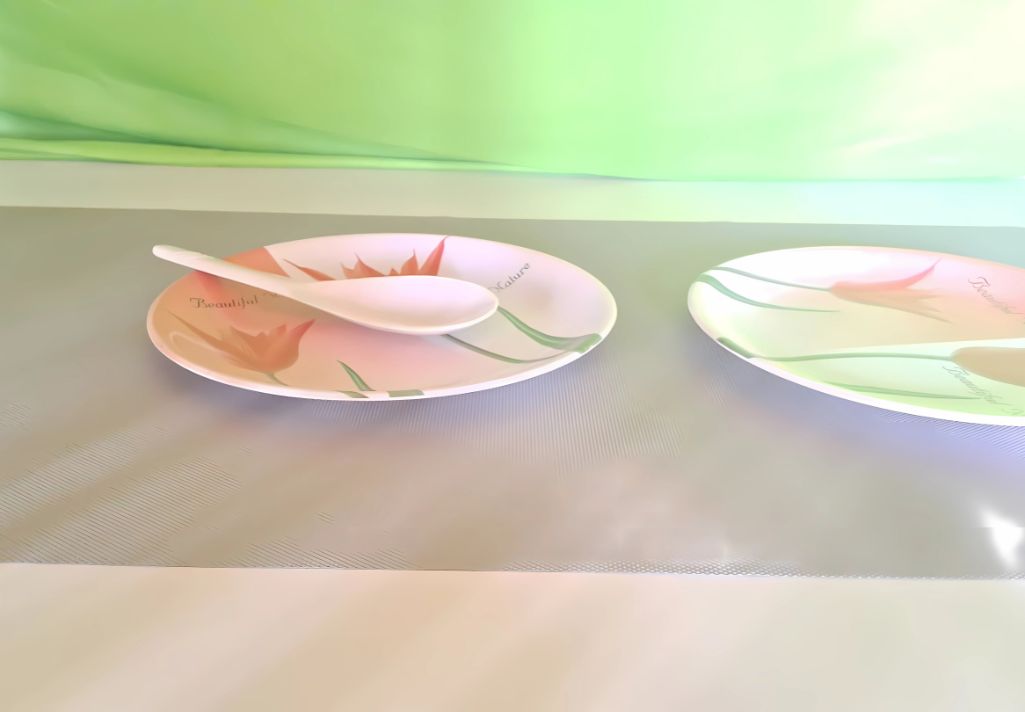 Just like these plates, your shelf liners deserve some love to keep your storage spaces fresh.