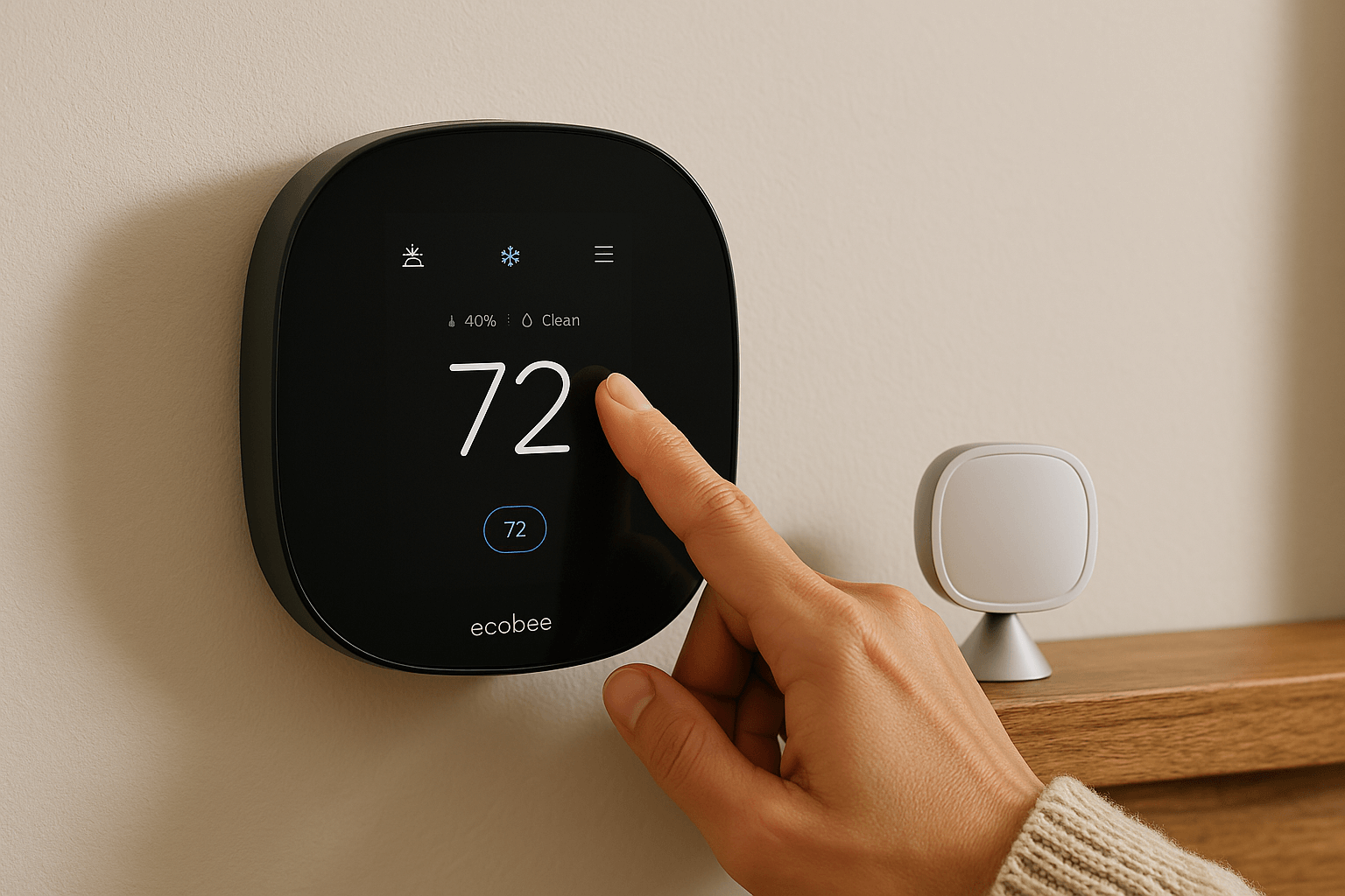  Ecobee introduces the Toshiba smart thermostat, designed to enhance your home with intelligent features.