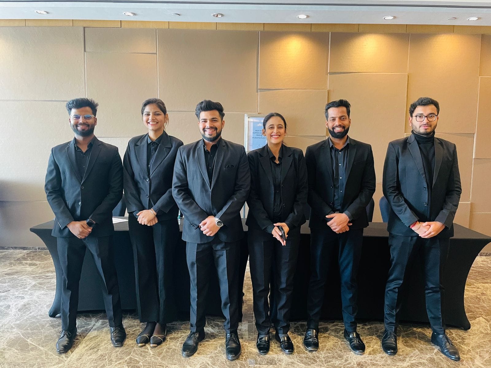 Registration Team in Black
