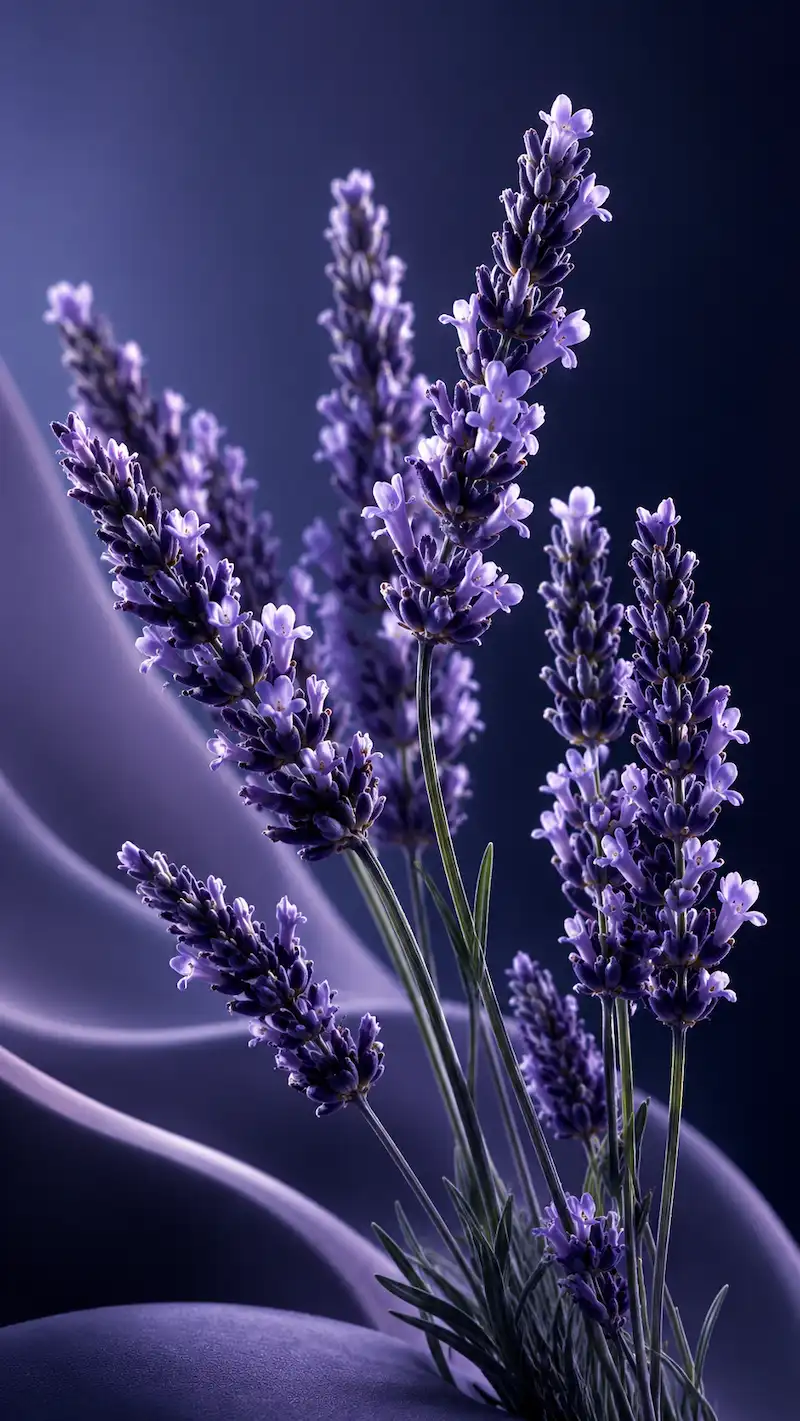 Lavanda violeta en composición nocturna Boss Bottled Night