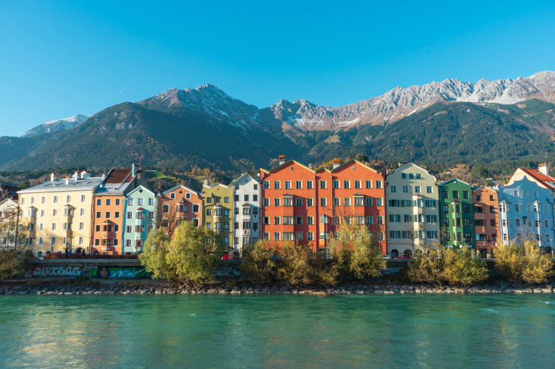 Colorful Houses along the Inn