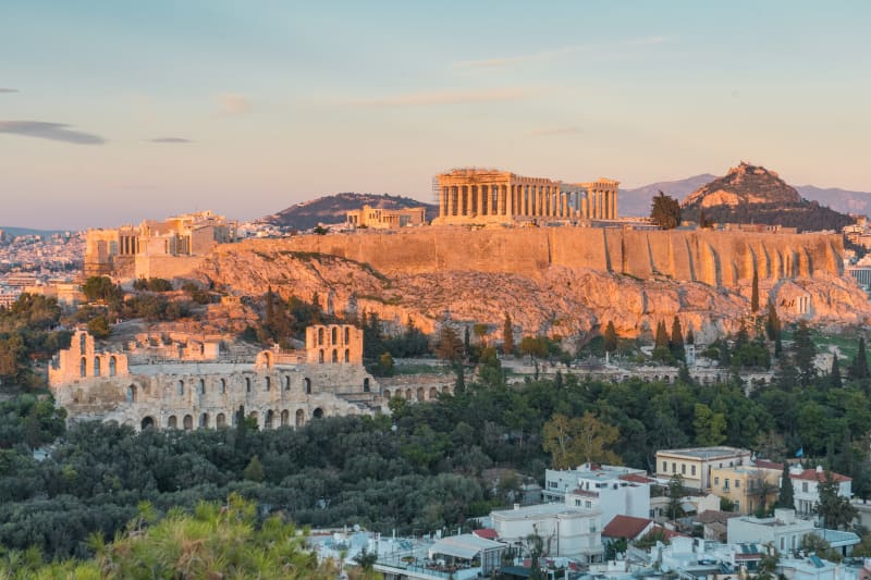 The Acropolis in Evening Light