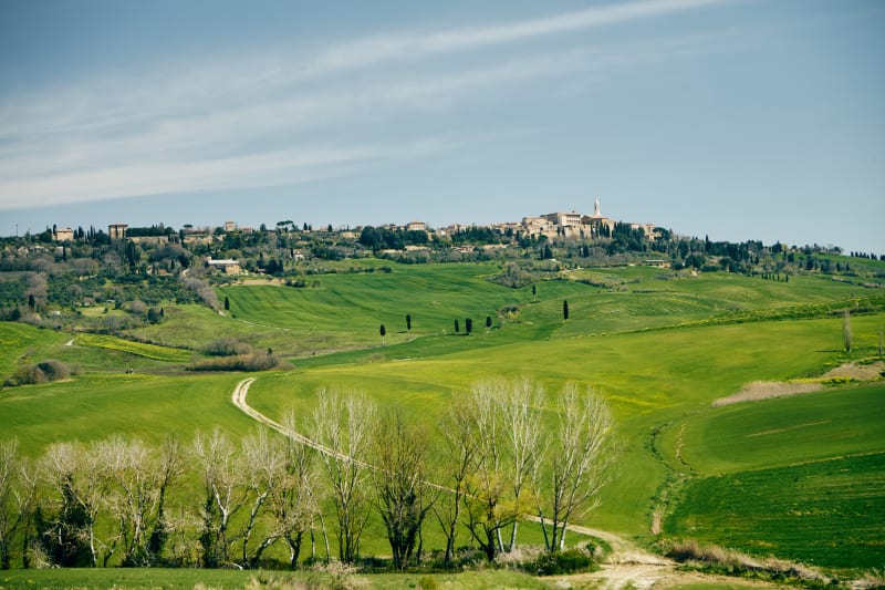 Overlooking Pienza