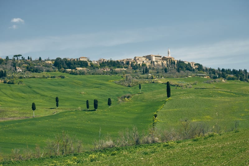 Overlooking Pienza