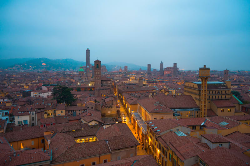 Overlooking Bologna in Early Winter