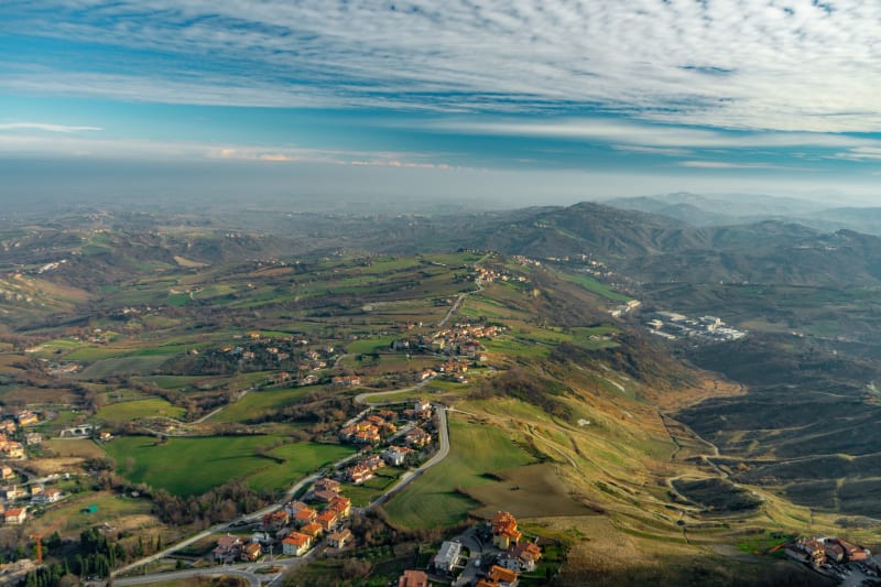 San Marino from the Hilltop
